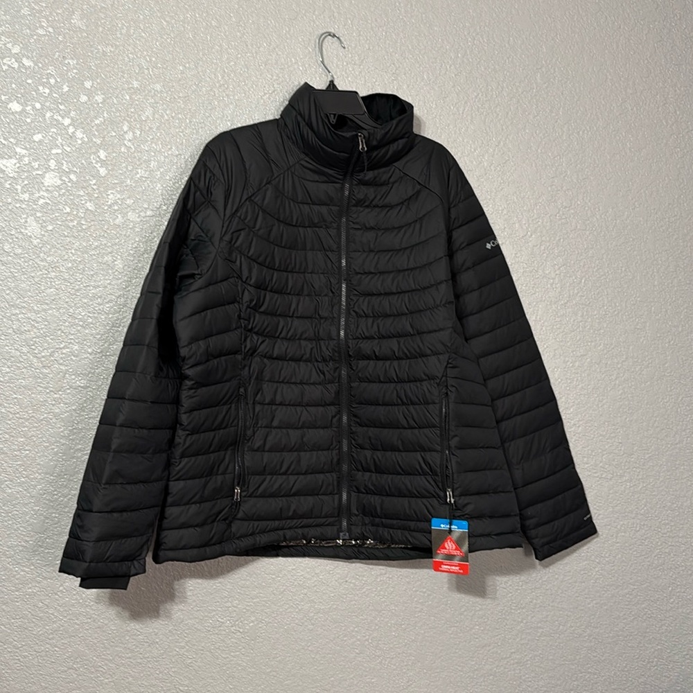 Columbia White Out II Jacket Omni heat puffer size 1X in black